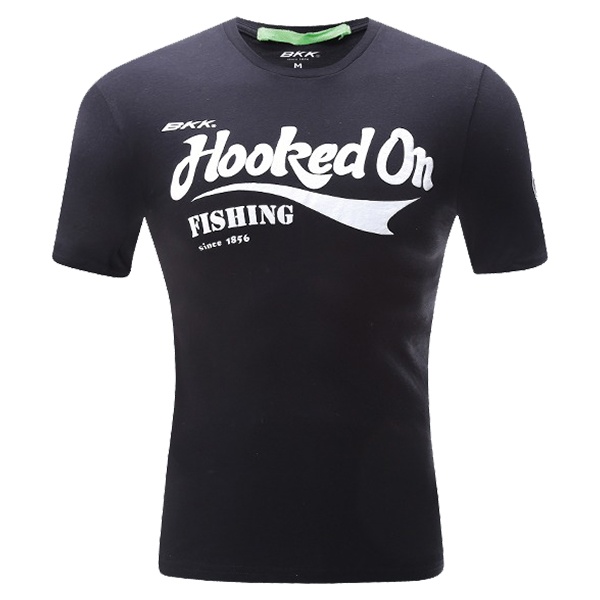 BKK HOOKED ON FISHING T-SHIRT Black 2XL